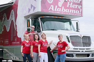 Hear Here Alabama truck and clinical staff